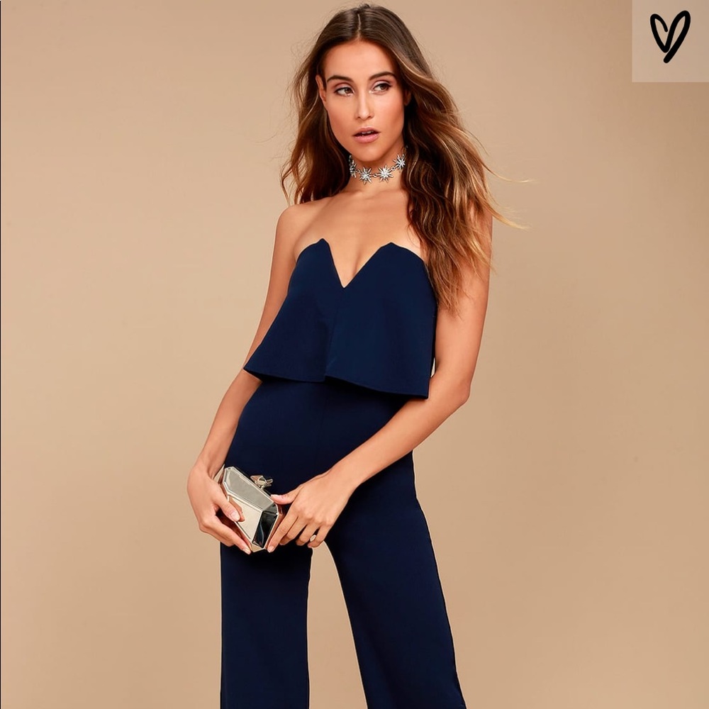 Navy blue jumpsuit